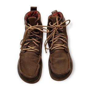 Lems boulder boot timber men's size 47 eu/13 us color is brown leather/khaki